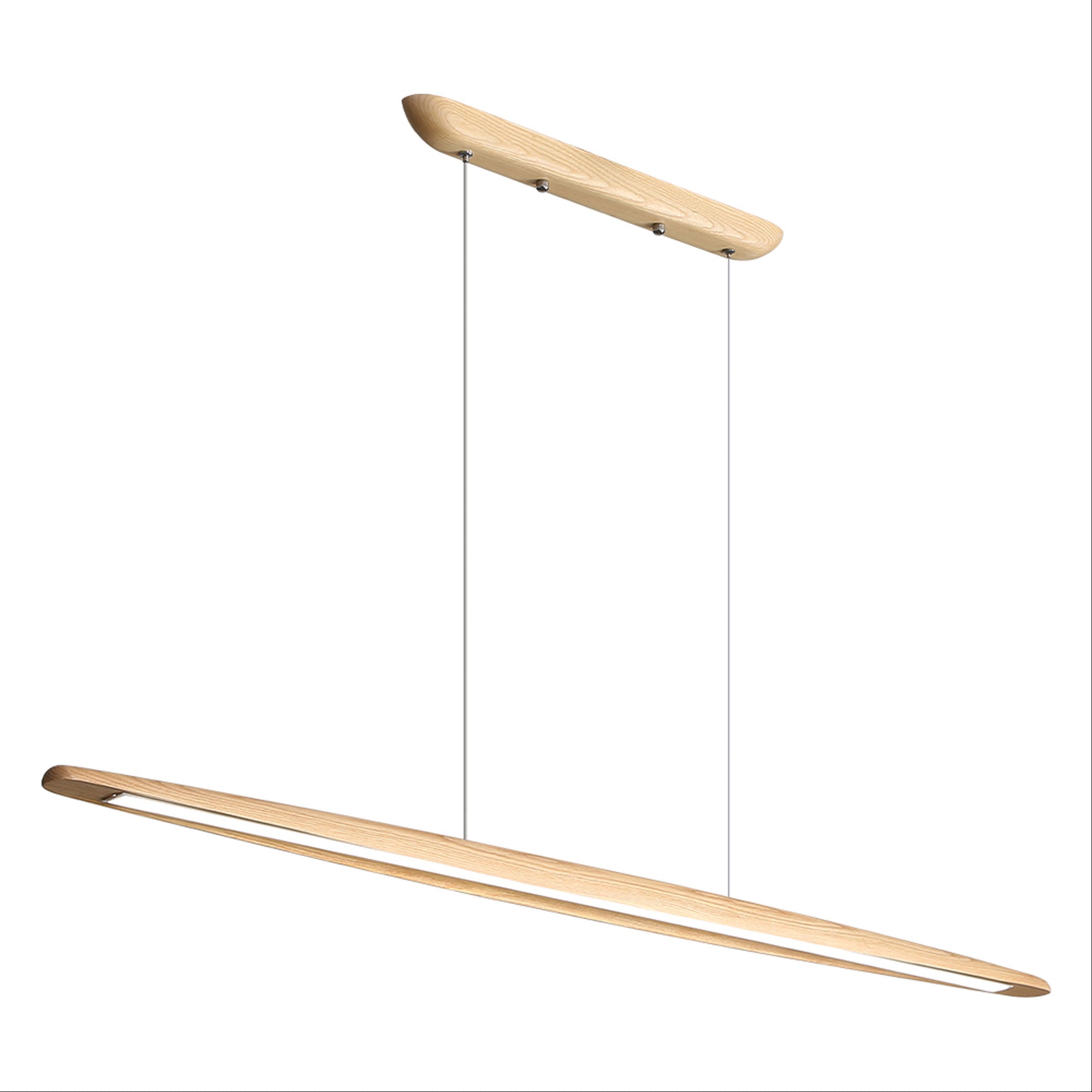Eastoft Ash Wood 24W CCT Linear LED Pendant