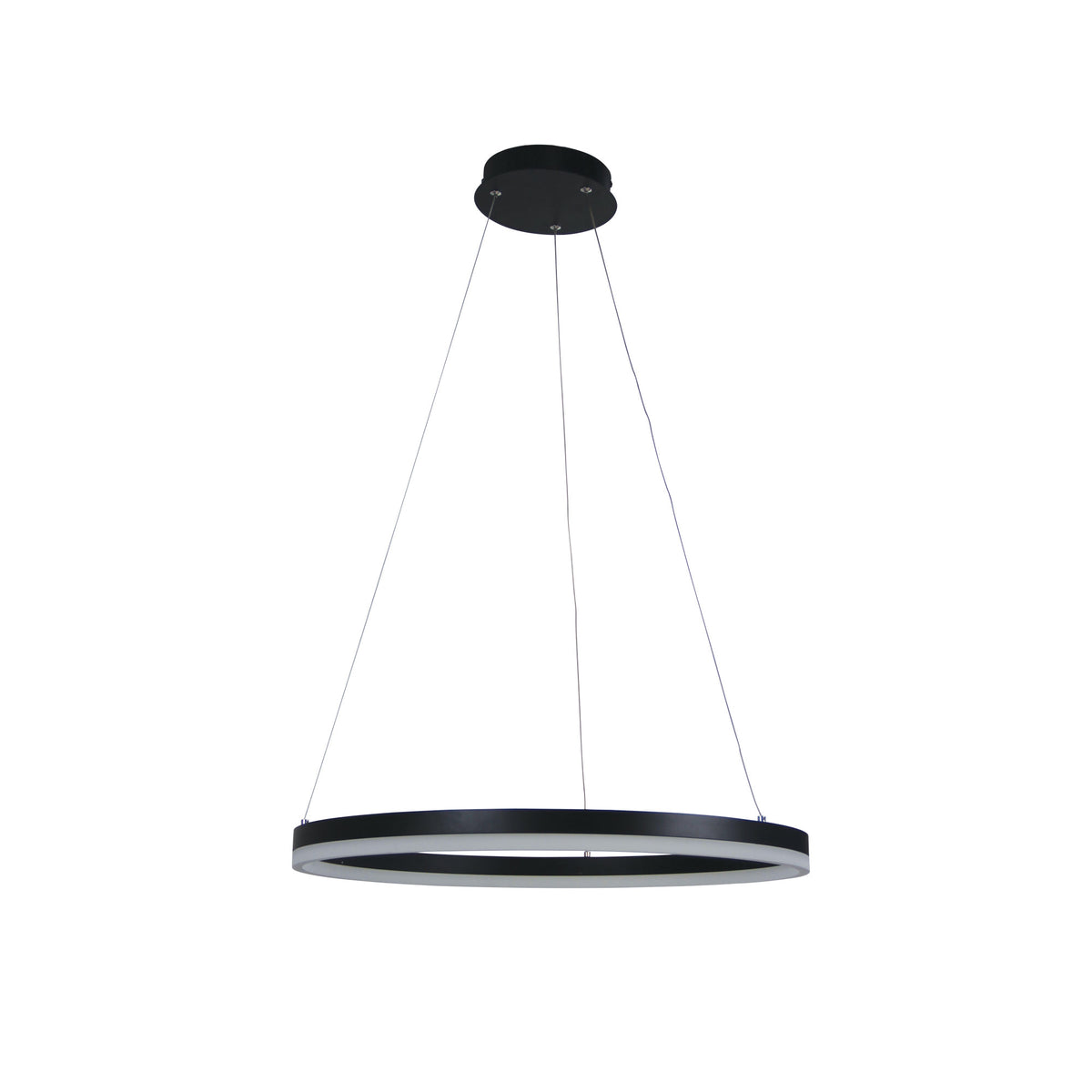 Cronus 60 CTS Modern Tricolour LED Halo Pendant Black