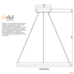 Cronus 60 White 24W CCT Modern LED Halo Pendant