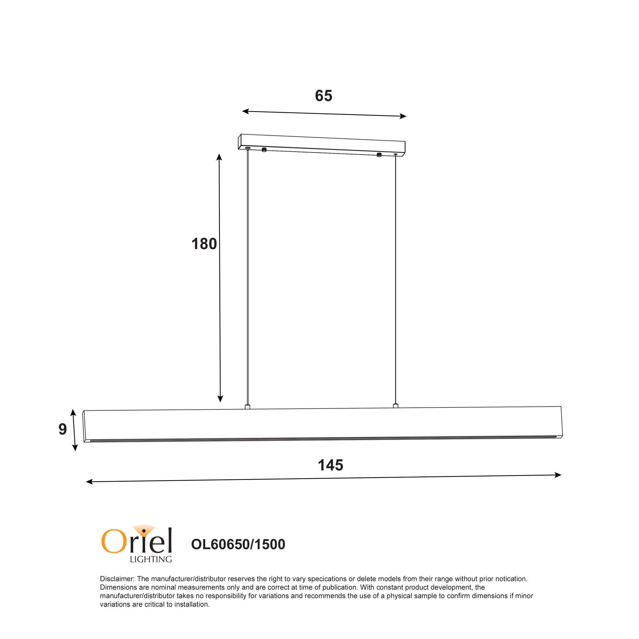 Langtoft Ash Wood 30W CCT Linear LED Pendant