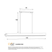 Langtoft Ash Wood 30W CCT Linear LED Pendant