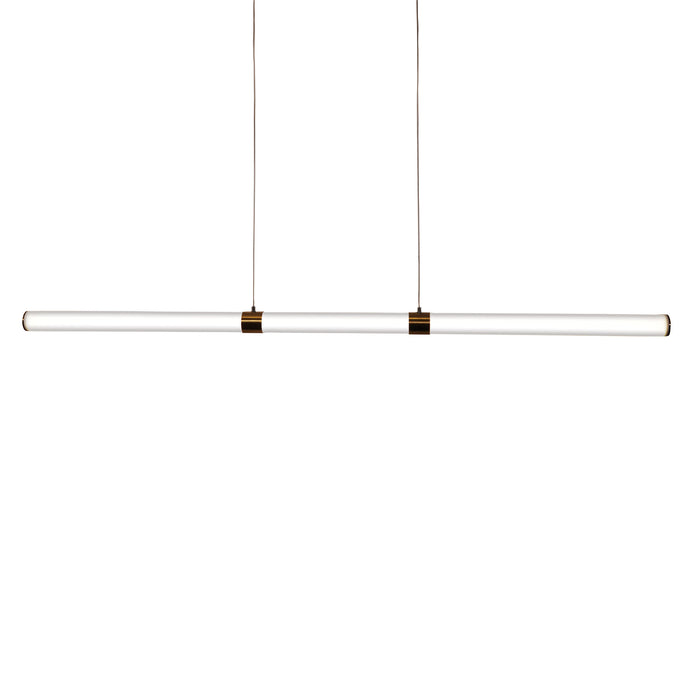 Kallita Bronze & Opal Matt Acrylic 30W CCT Linear LED Pendant
