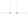 Kallita Bronze & Opal Matt Acrylic 30W CCT Linear LED Pendant