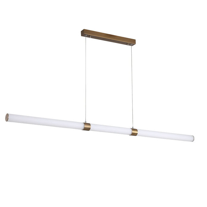Maxwell 150 Bronze Ribbed CTS LED Pendant 