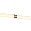 Maxwell Bronze & Opal Ribbed Acrylic 30W CCT Linear LED Pendant