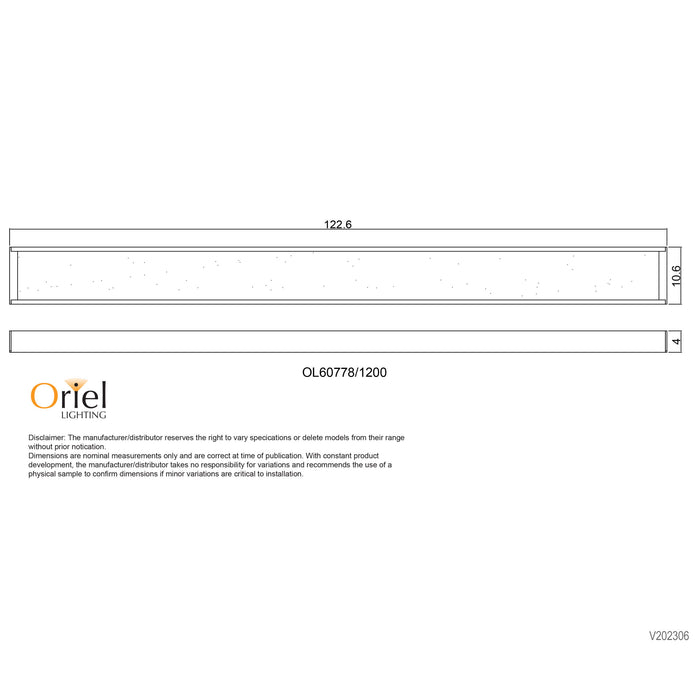 Vana 120 Black 40W CCT LED Surface Mount Ceiling Light/ Pendant Light