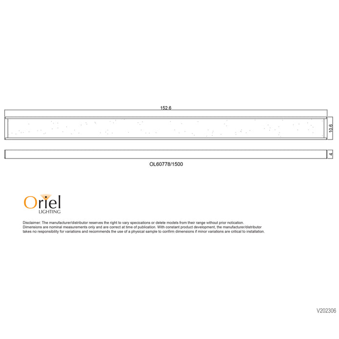 Vana 150 White 50W CCT LED Surface Mount Ceiling Light/ Pendant Light