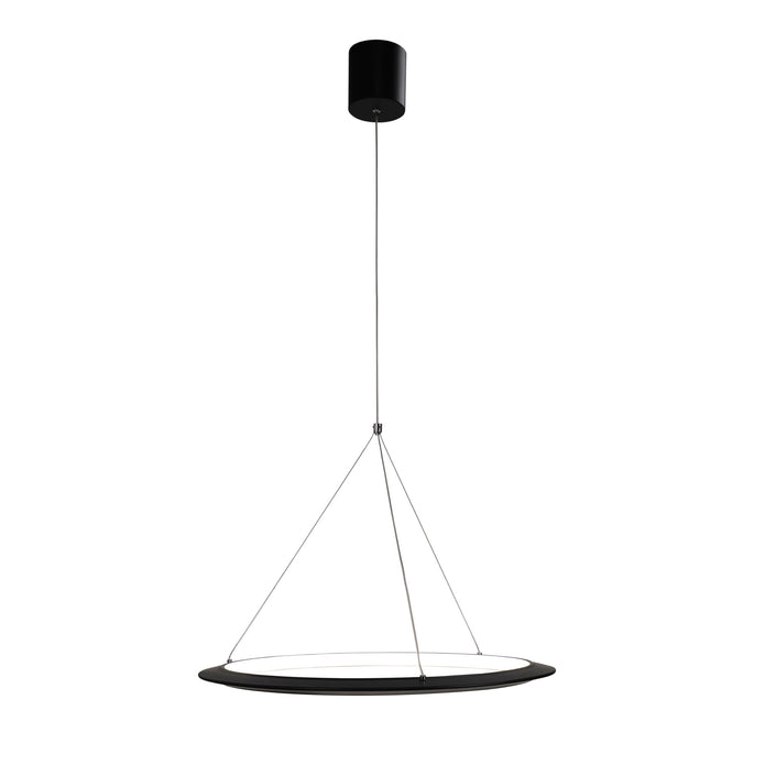 Saturn 60 Black 24W CCT Modern LED Halo Pendant