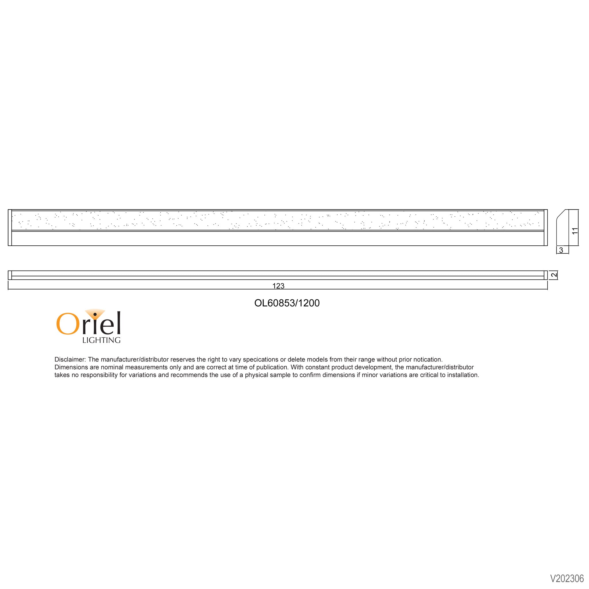 Mode.120 White 16.5W CCT 1230mm Adjustable LED Vanity Light