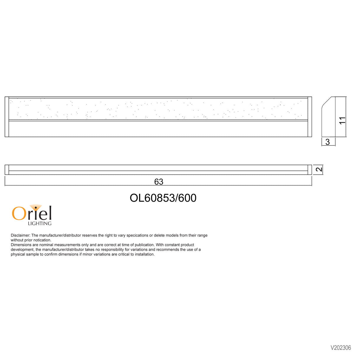 Mode 60 White 10W CCT 630mm Adjustable LED Vanity Light