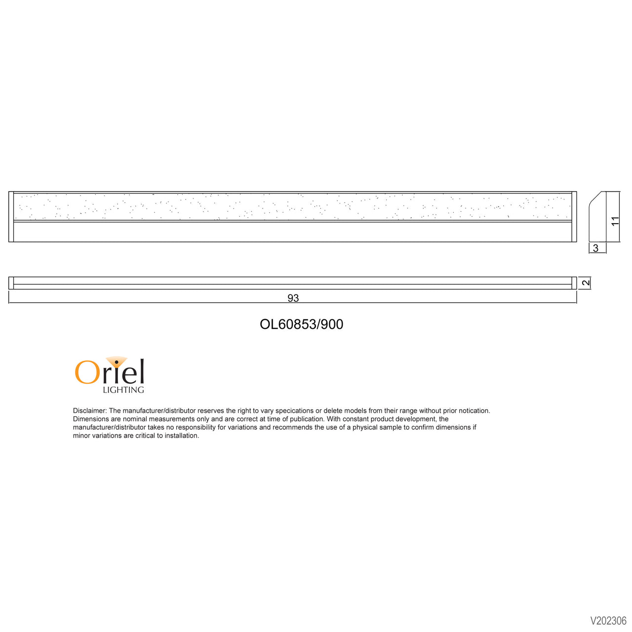 Mode.90 White 13.5W CCT 930mm Adjustable LED Vanity Light