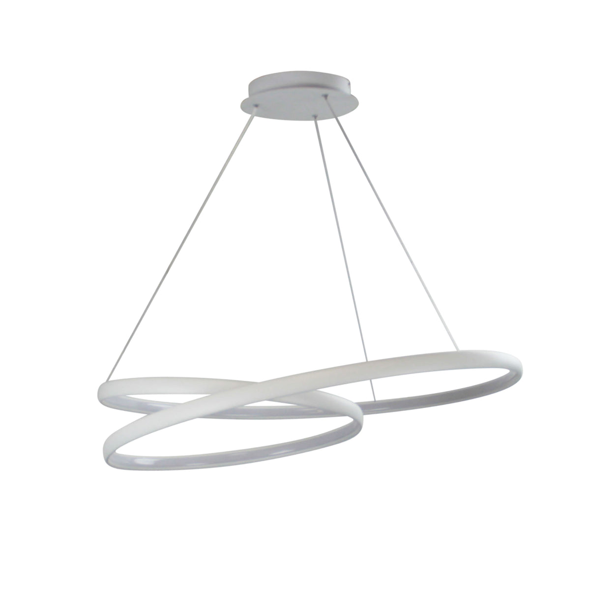 Infinity Modern LED Spiral Pendant White