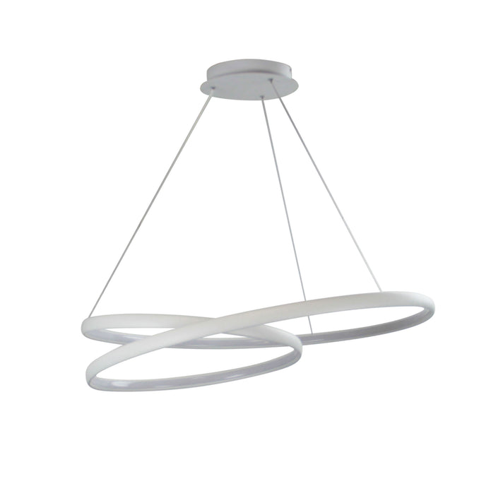 Infinity Modern LED Spiral Pendant White