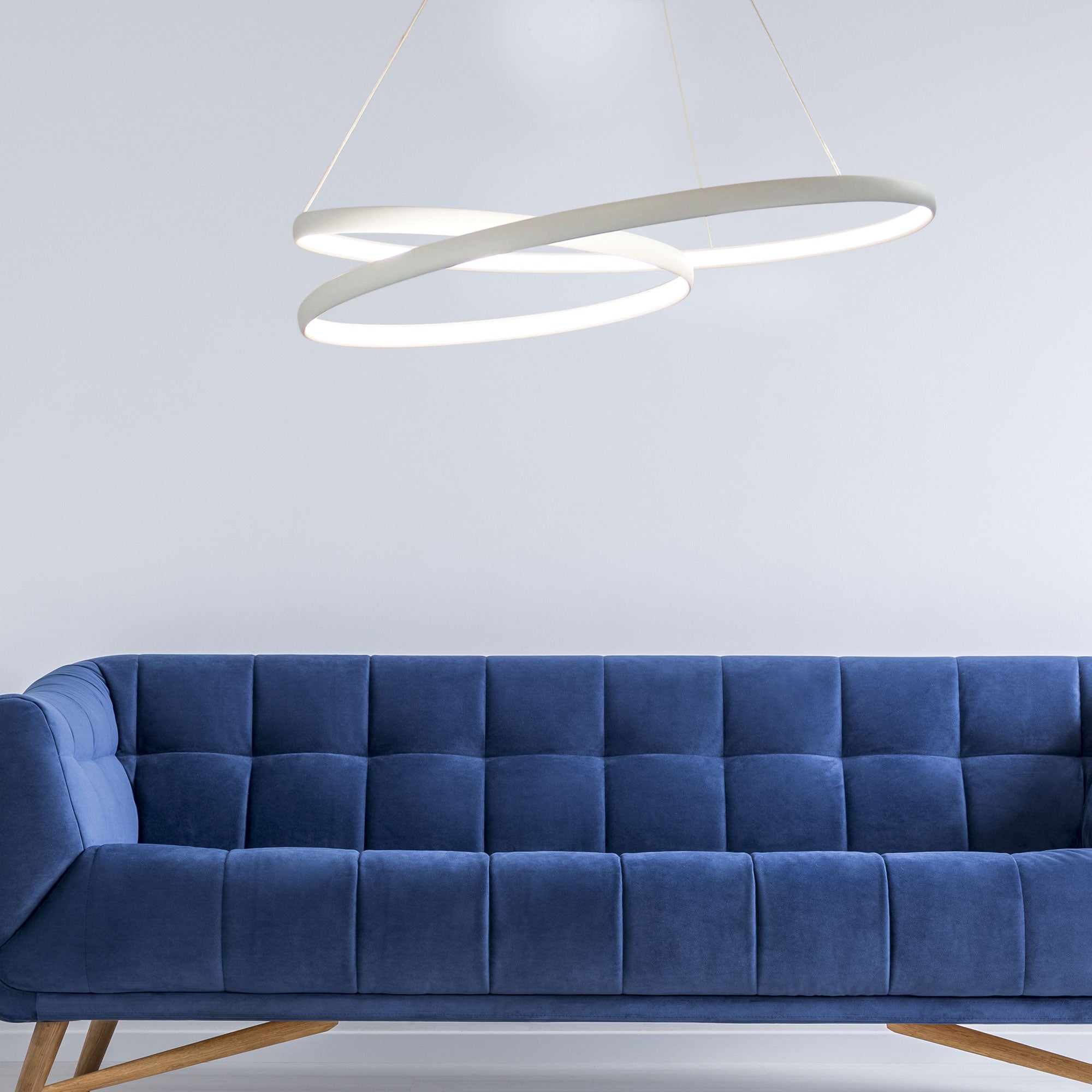 Infinity White 50W 4000K Modern LED Spiral Pendant
