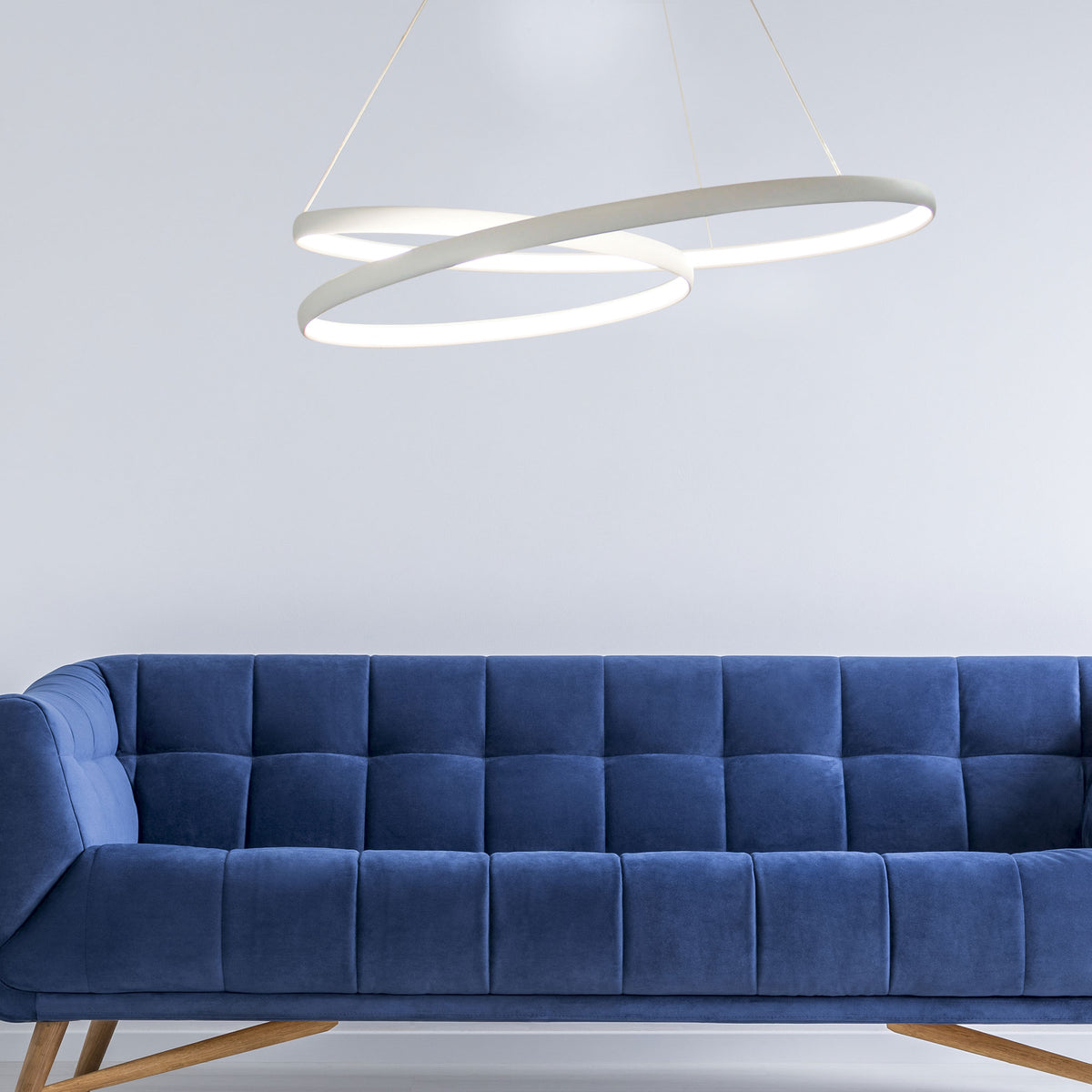 Infinity White 50W 4000K Modern LED Spiral Pendant