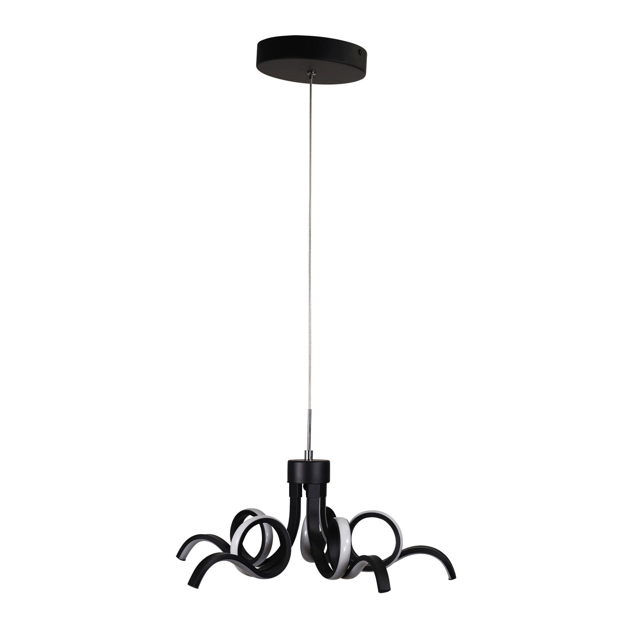 Noodle 50 Black Tricolour LED Pendant