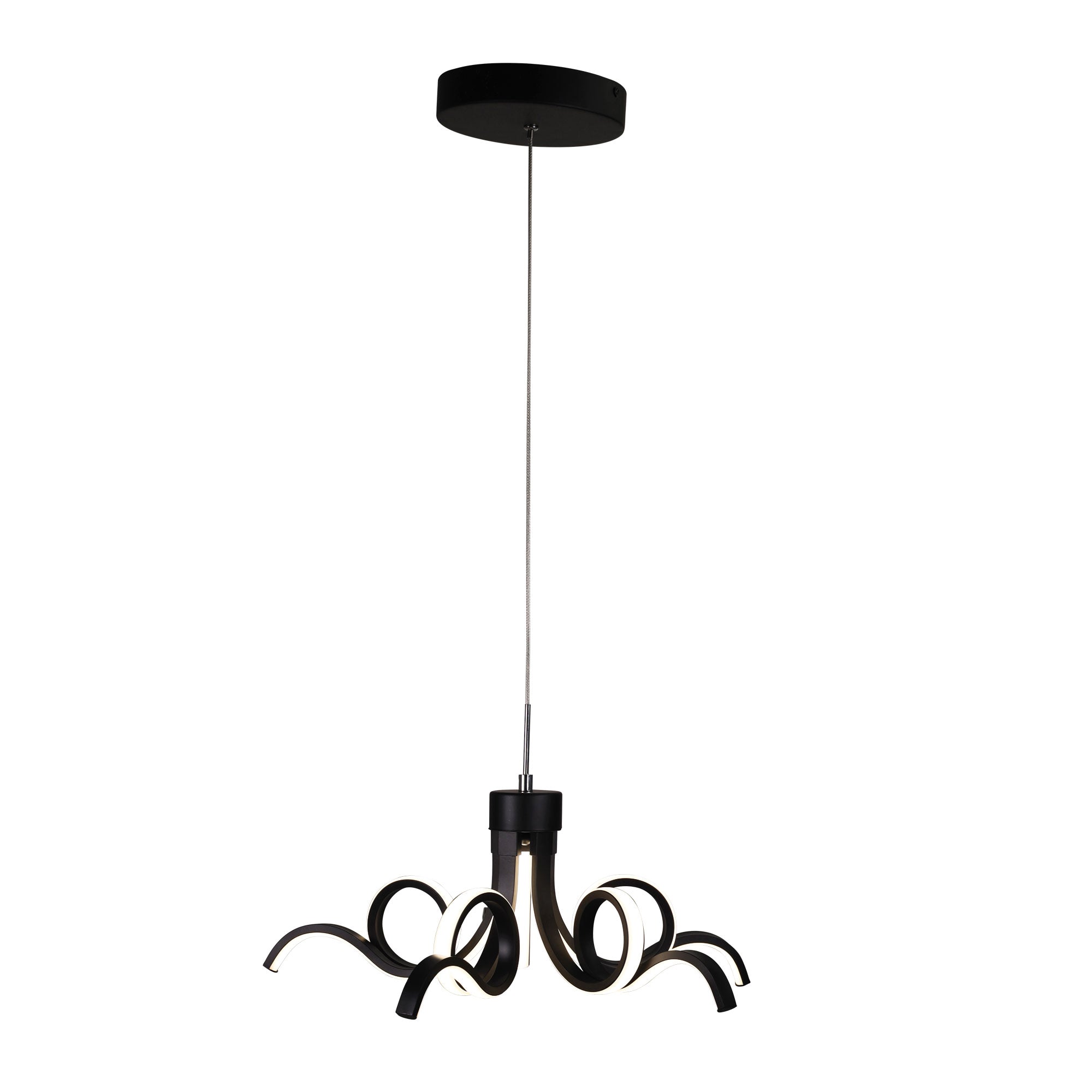 Noodle.50 Black 28W CCT LED Pendant