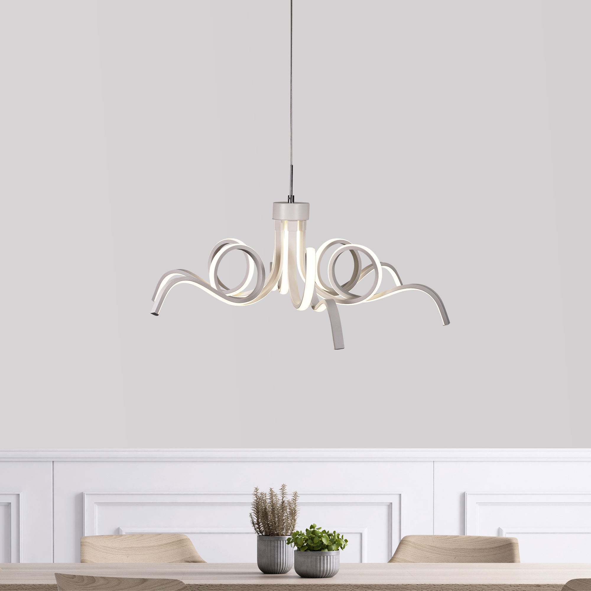 Noodle.70 White 42W CCT LED Pendant