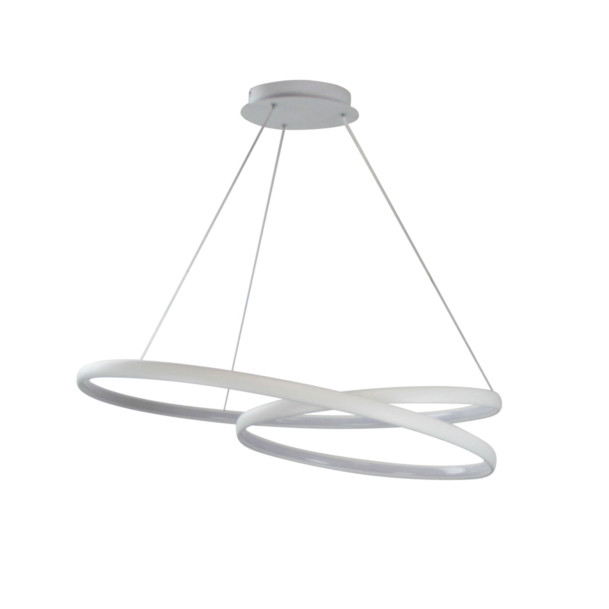 Infinity Cts White Modern Tricolour LED Spiral Pendant