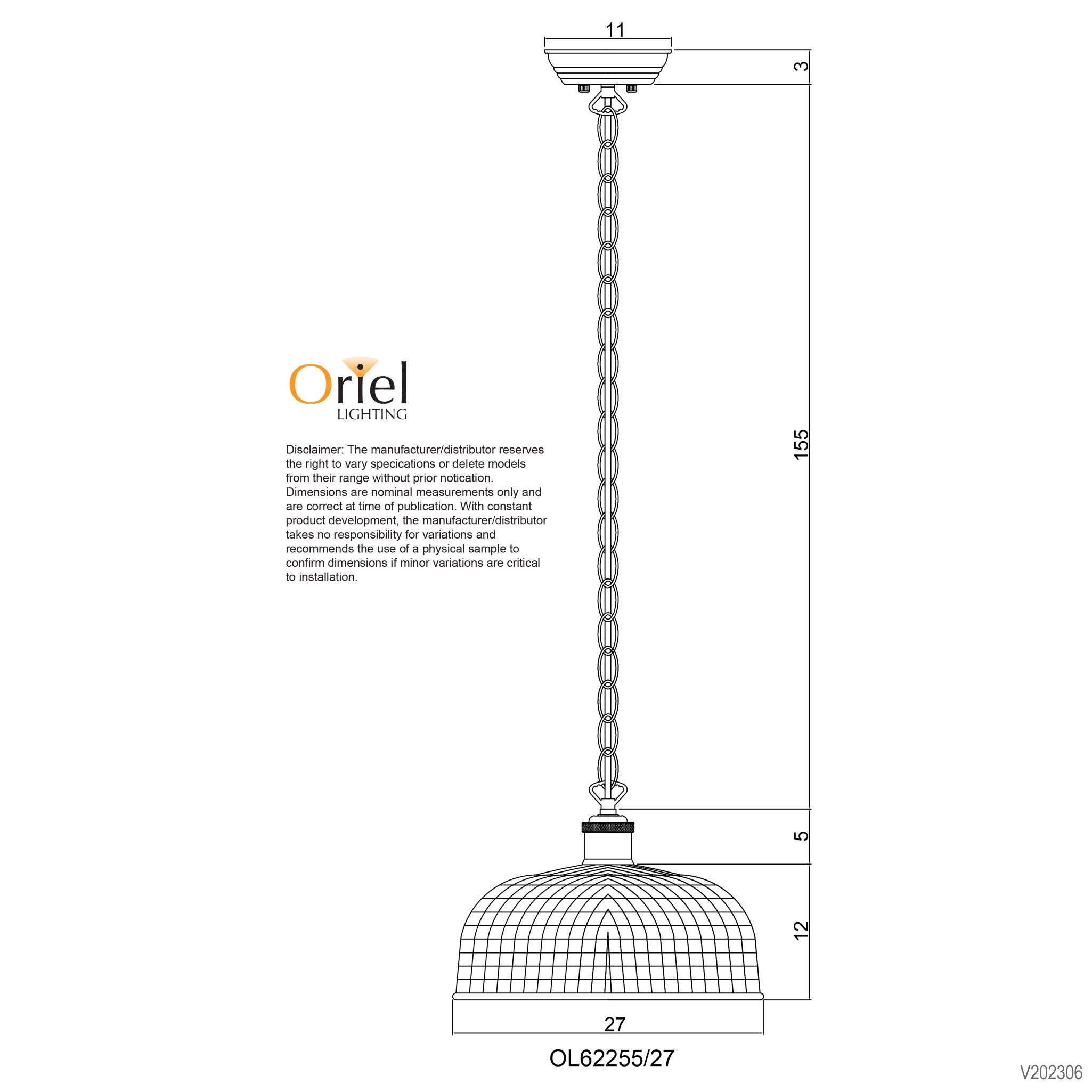 Maison.27 Black, Antique Brass & Amber Halophane Glass Retro Pendant