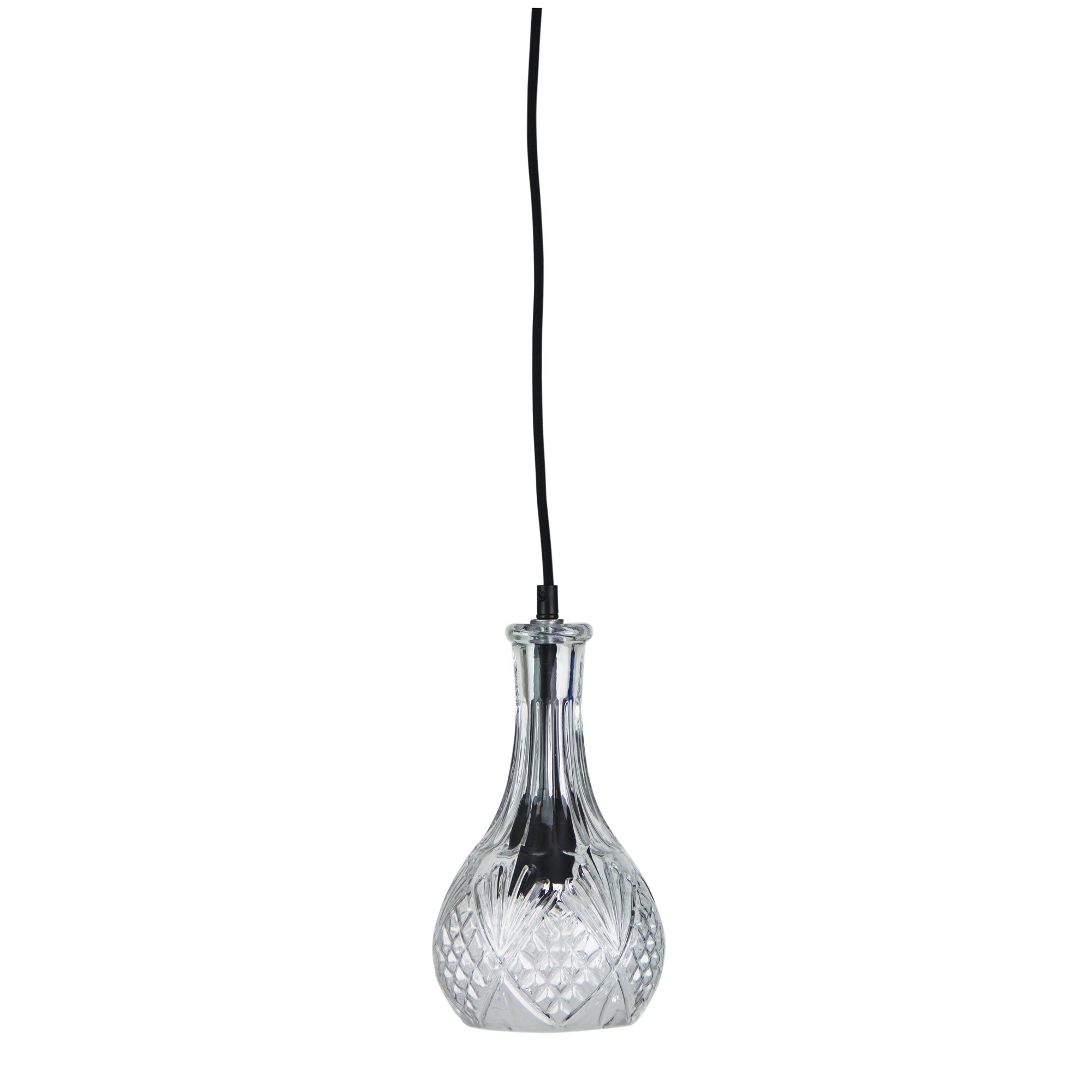 Decant 1 Retro Vintage Cut Glass Pendant