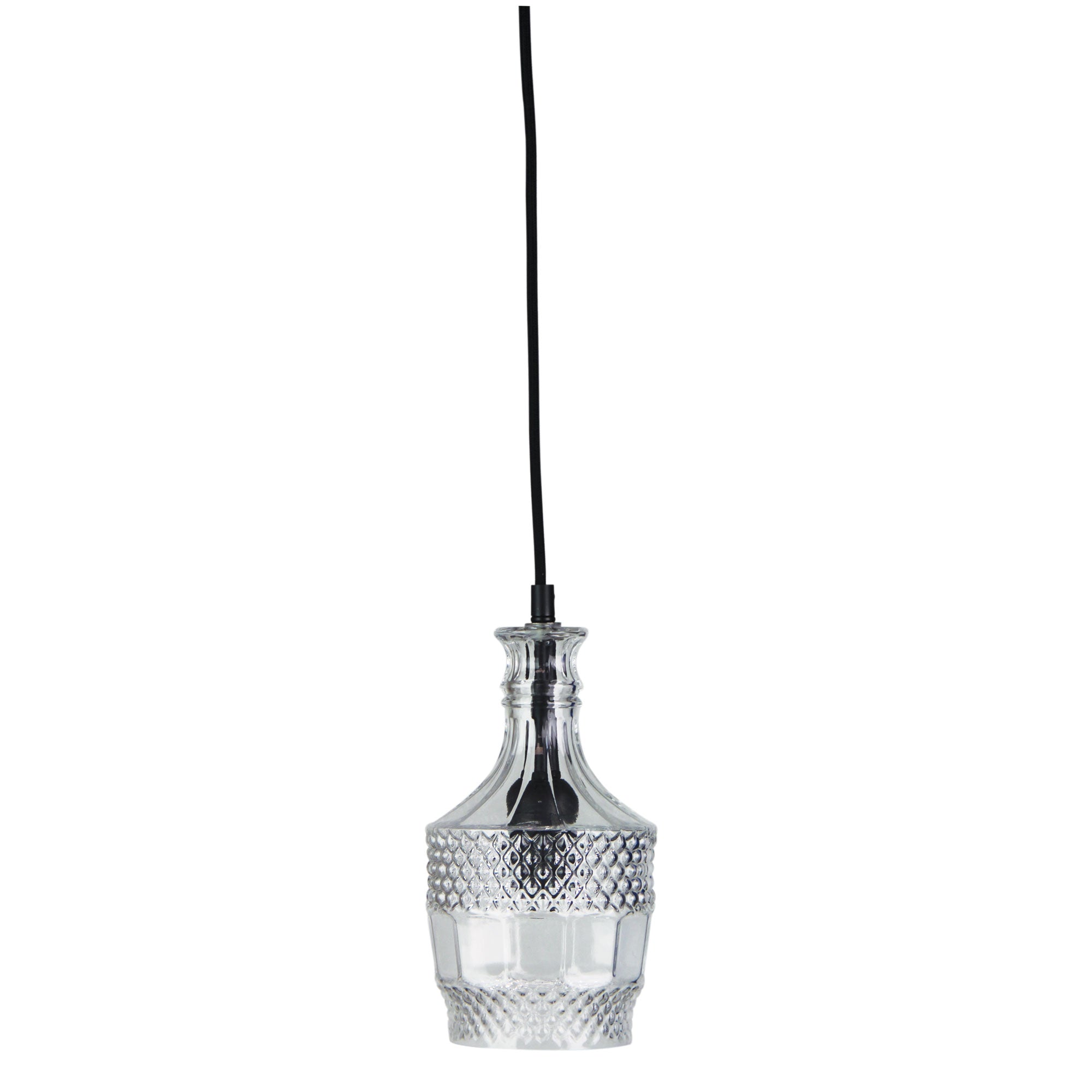 Decant 3 Retro Vintage Cut Glass Pendant