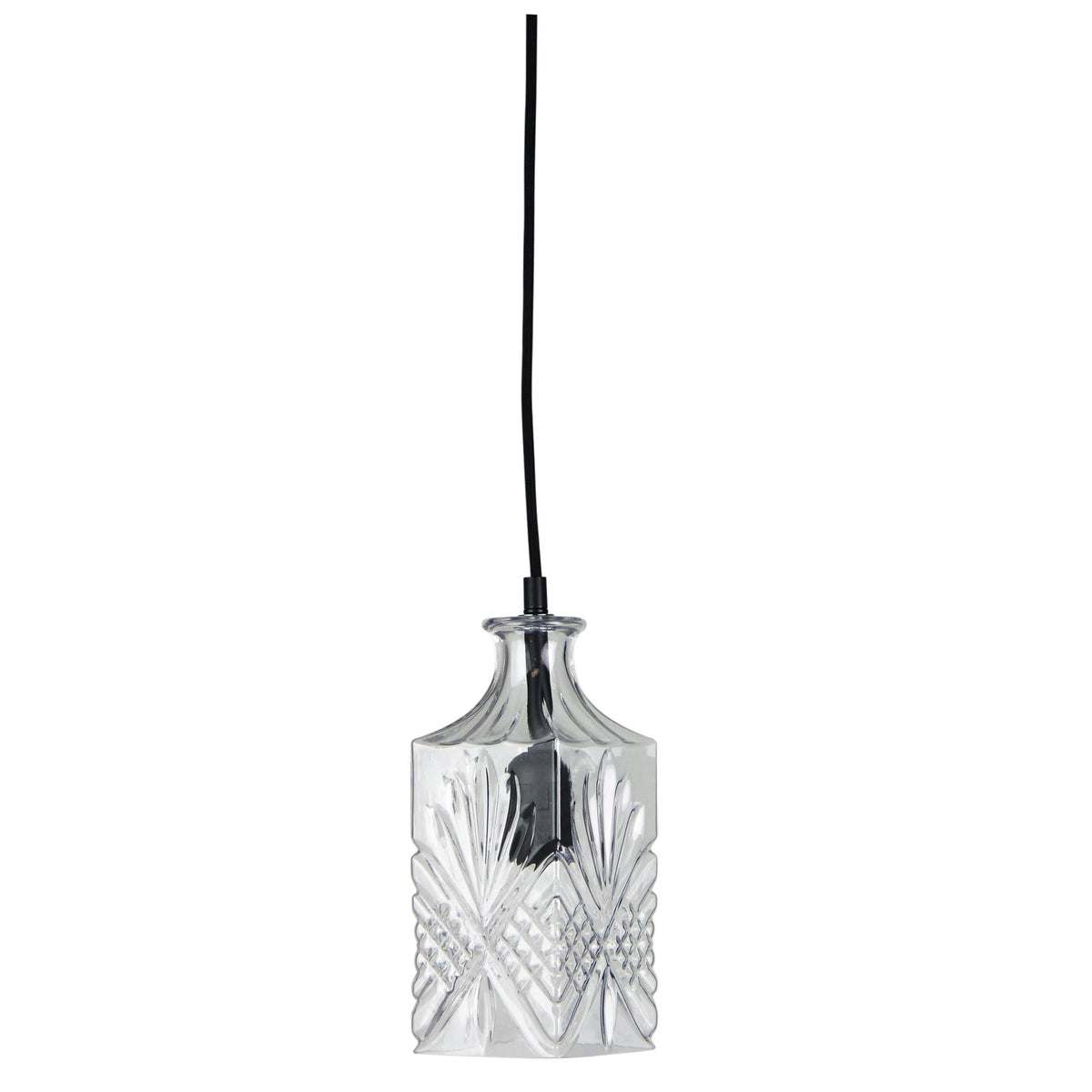 Decant 4 Retro Vintage Cut Glass Pendant