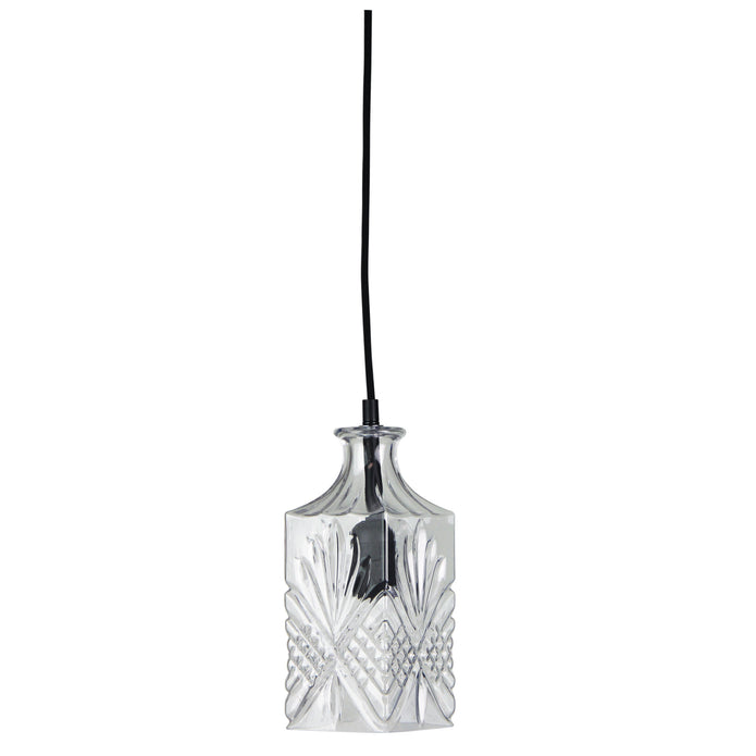 Decant 4 Retro Vintage Cut Glass Pendant
