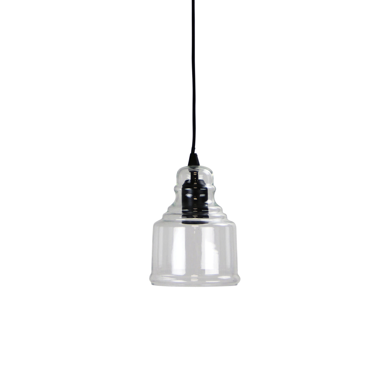 Auburn 2 Clear Glass Single Pendant