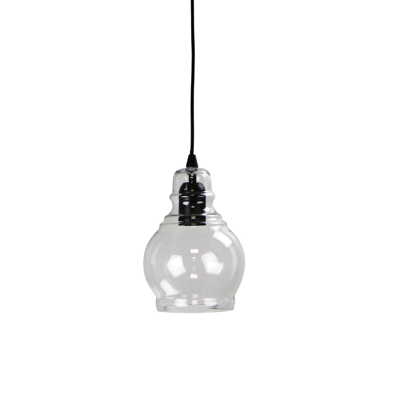 Auburn 3 Clear Glass Single Pendant