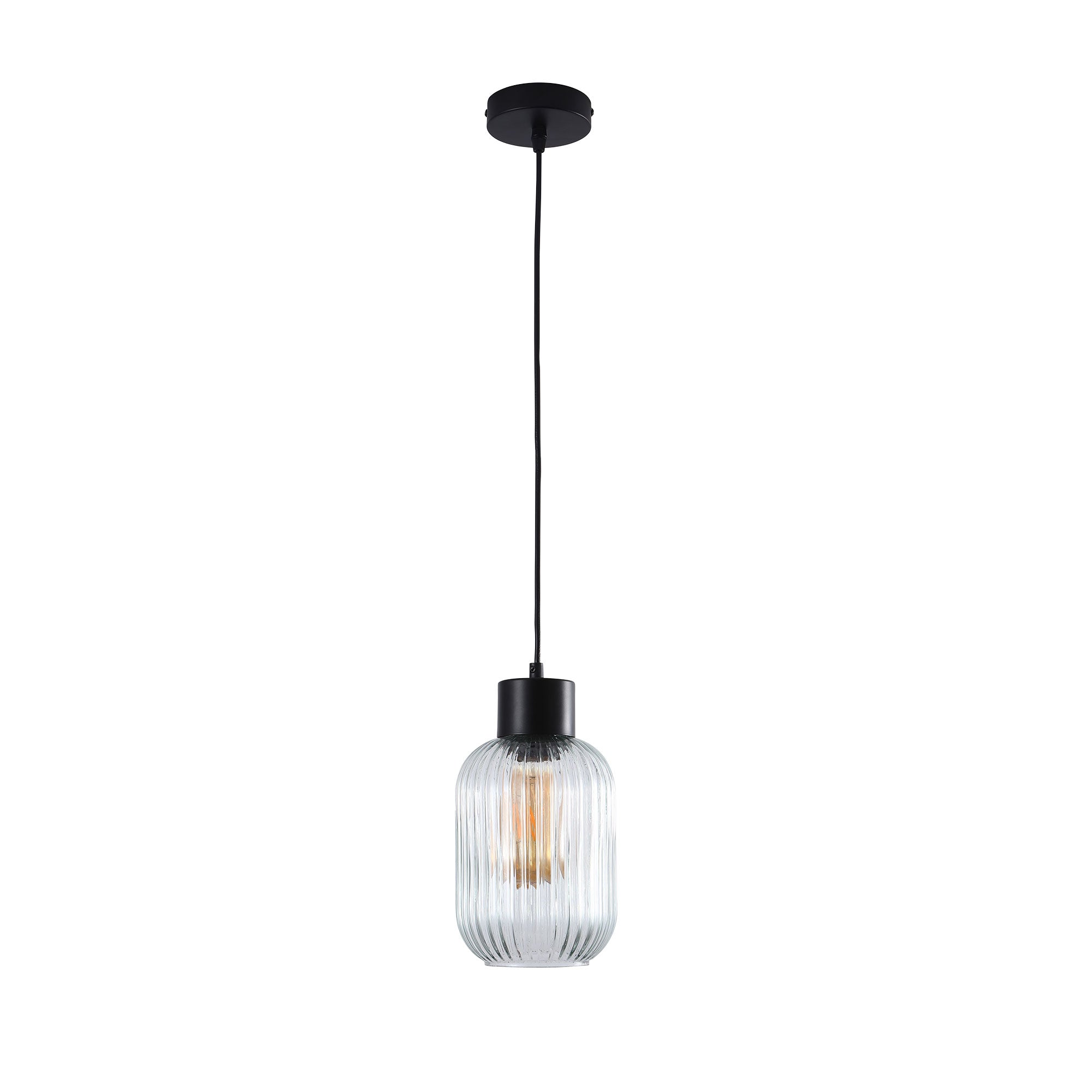 Miller 130 Ribbed Glass Pendant