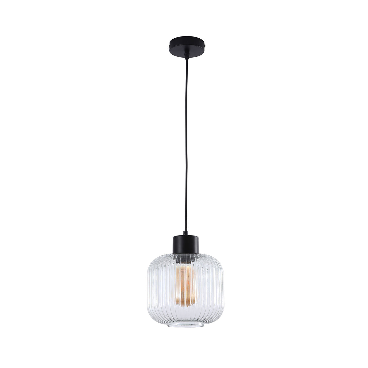 Miller 200 Ribbed Glass Pendant