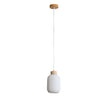 Bolli 130 Real Timber &Amp; Opal Glass Pendant