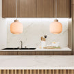 Bolli 200 Real Timber & Opal Glass Pendant