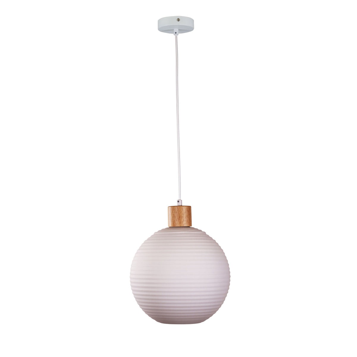 Twillo 25 Timber & Opal Glass Pendant