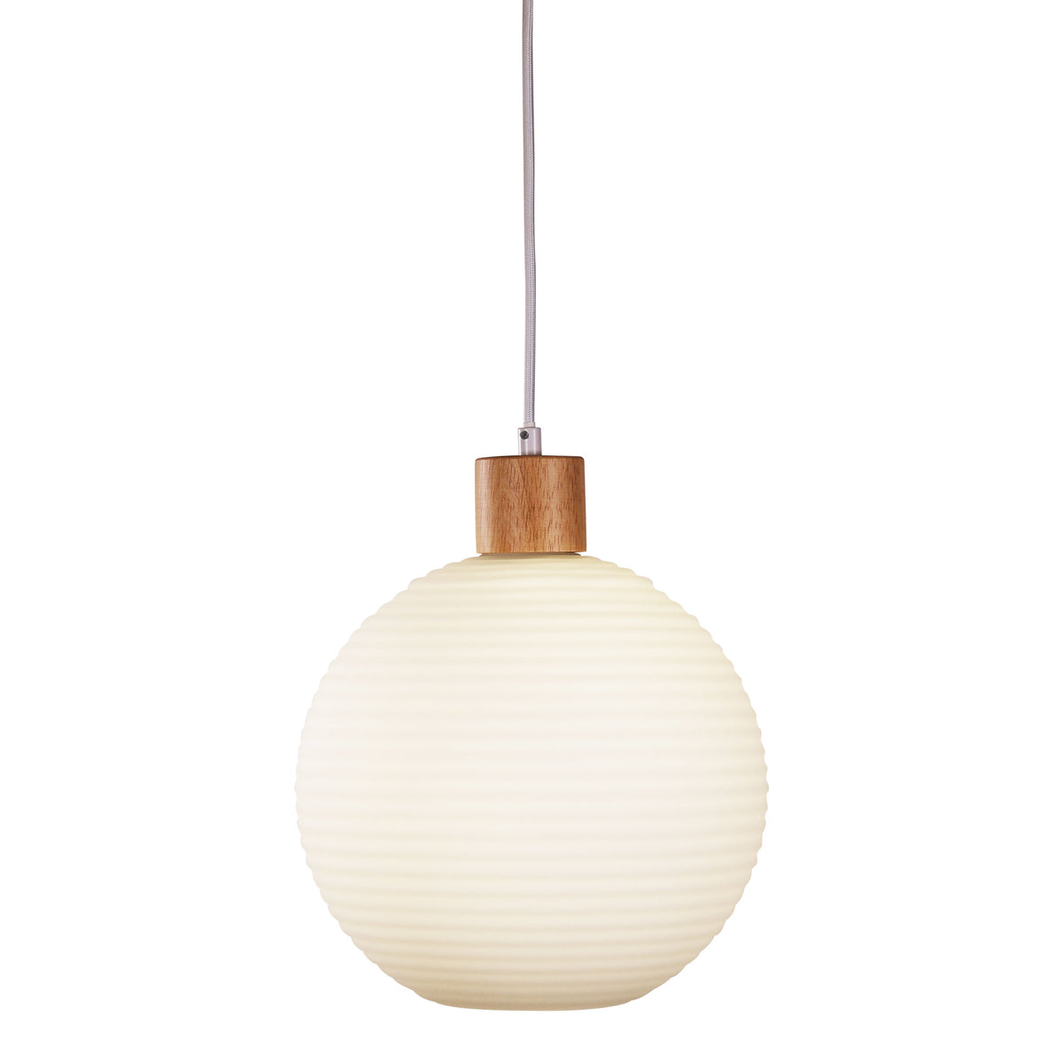 Twillo 25 Timber & Opal Glass Pendant