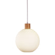 Twillo 25 Timber & Opal Glass Pendant