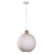 Twillo 30 Timber & Opal Glass Pendant