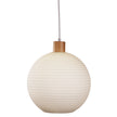 Twillo 30 Timber & Opal Glass Pendant