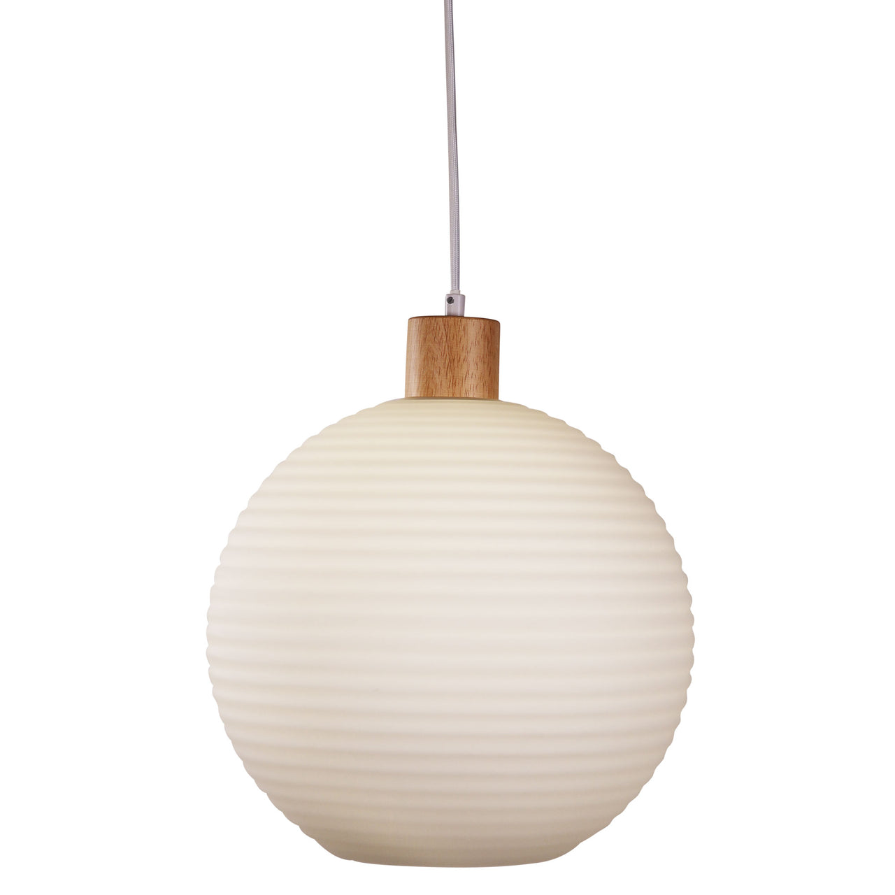 Twillo.30 Timber & Opal Glass Pendant