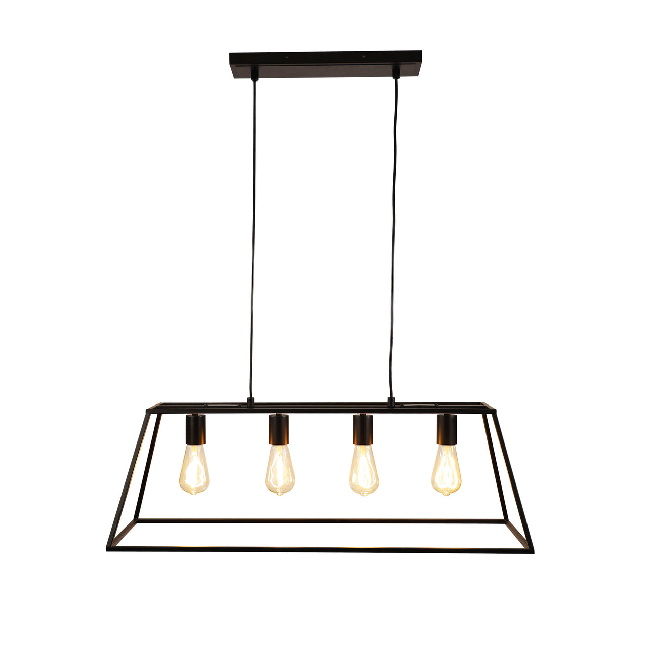 Wainscott.4 Black 4 Light Hamptons Style Classic Pendant