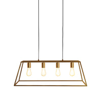Thumbnail for Wainscott.4 Satin Brass 4 Light Hamptons Style Classic Pendant