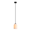 Arley Black & Opal Ribbed Glass Pendant