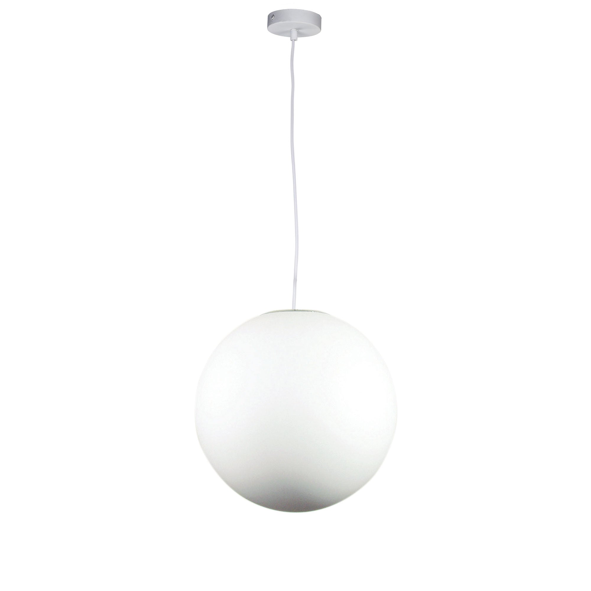 Phase 30 White Acrylic Sphere Pendant
