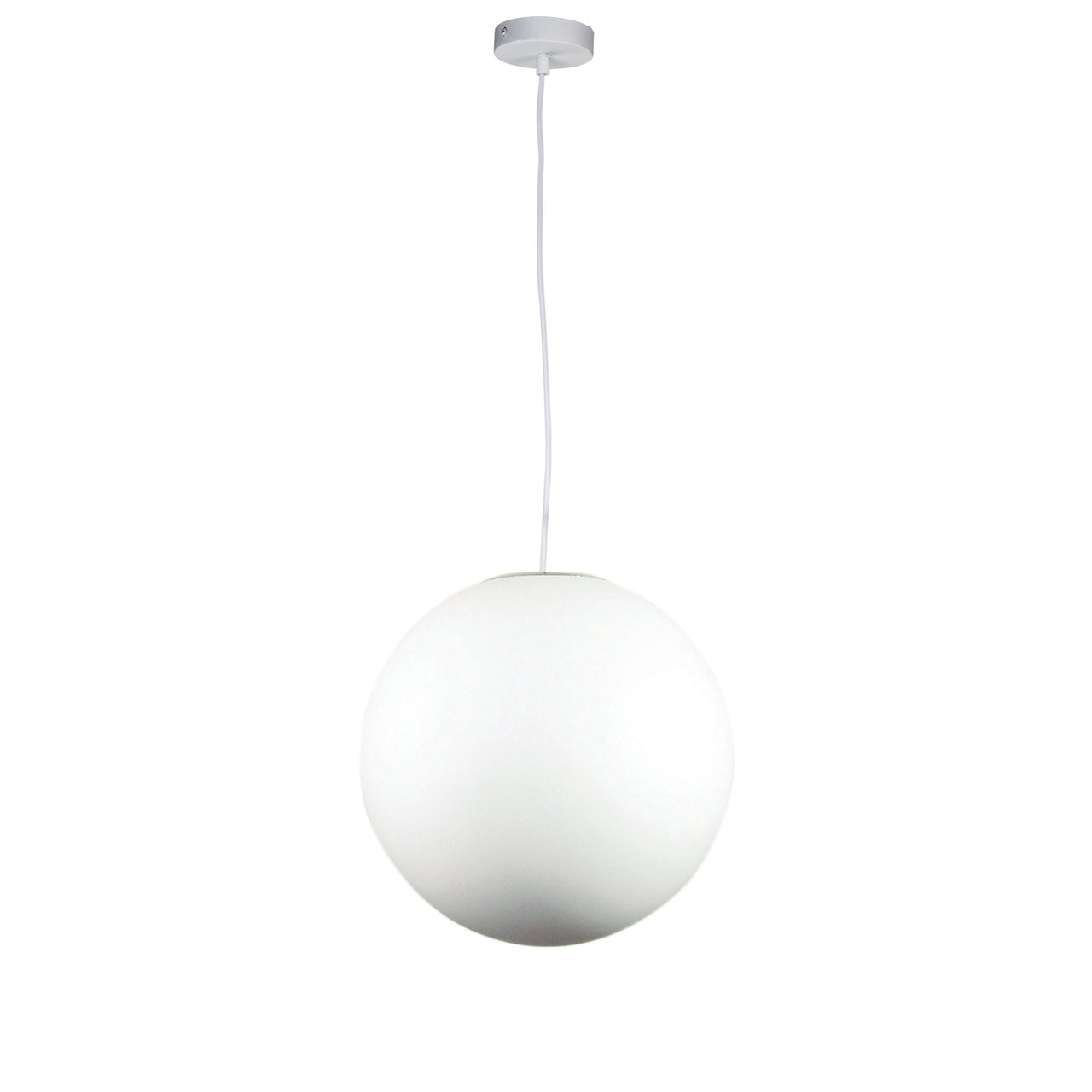 Phase 30 White Acrylic Sphere Pendant