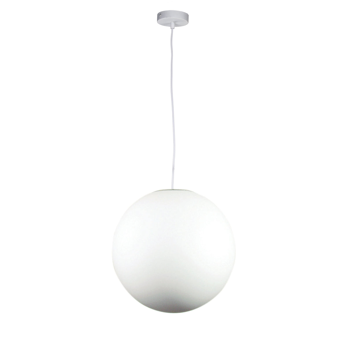 Phase 40 White Acrylic Sphere Pendant