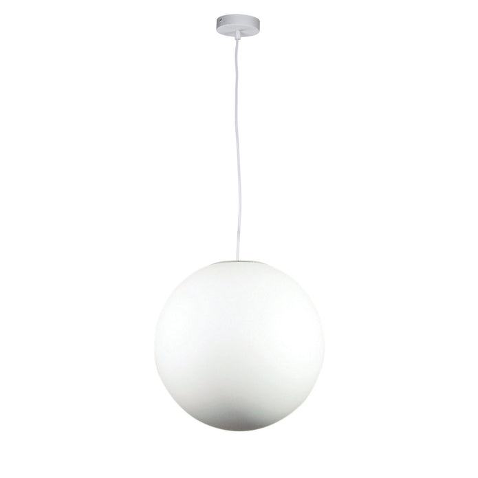 Phase 40 White Acrylic Sphere Pendant