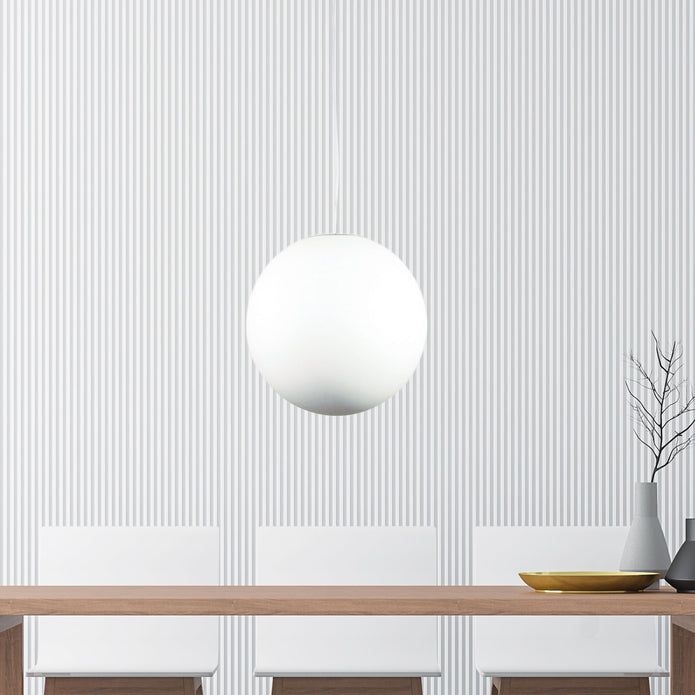 Phase 40 White Acrylic Sphere Pendant