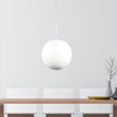 Phase 40 White Acrylic Sphere Pendant