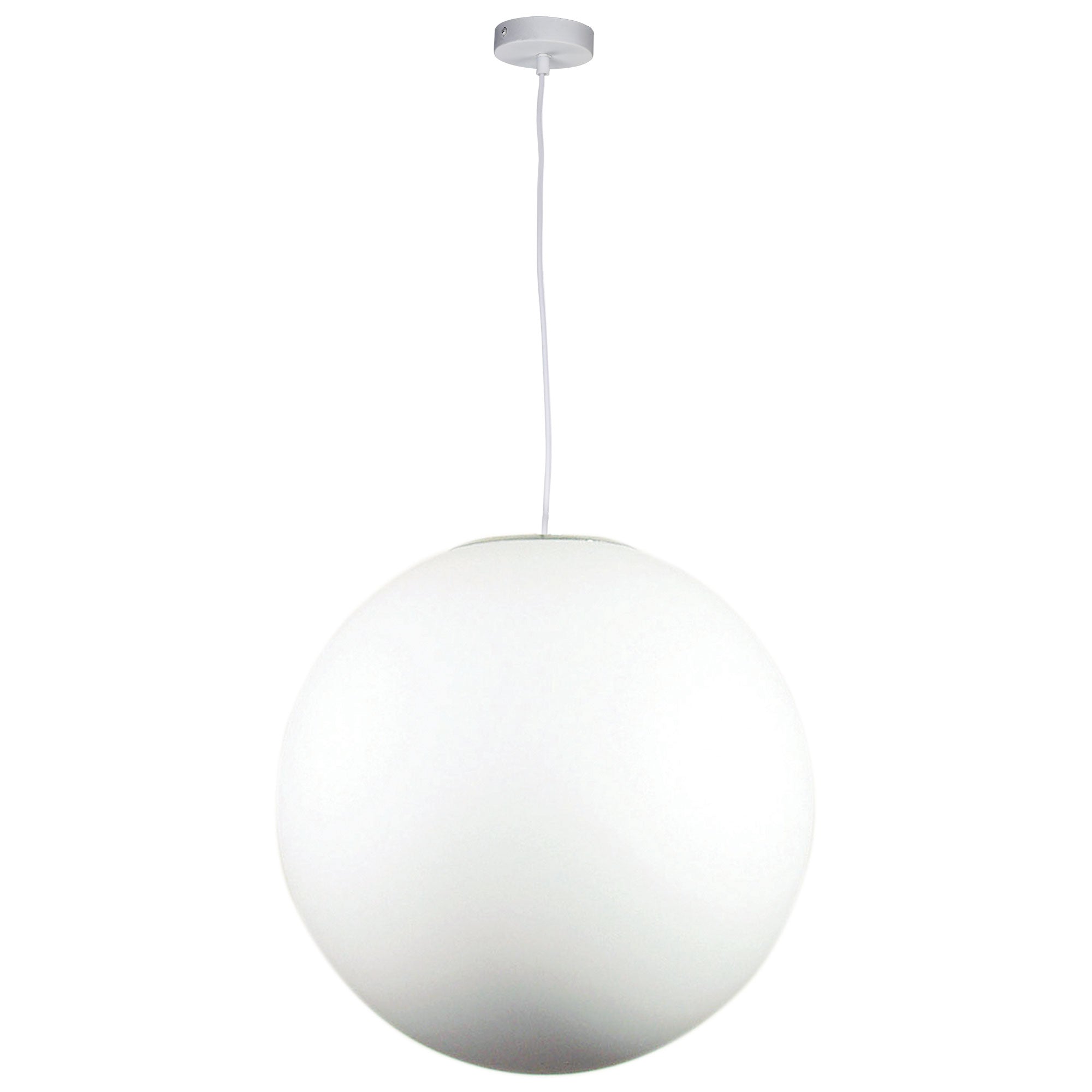 Phase 50 White Acrylic Sphere Pendant